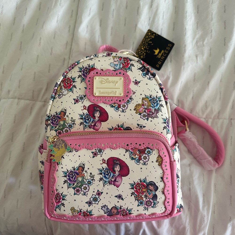 Loungefly Disney Princess Traditional Tattoo Floral bagpack